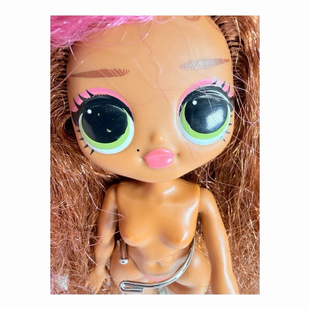 LOL‎ Surprise OMG Swim Coral Waves Doll Nude Long Brown Pink Hair 2019